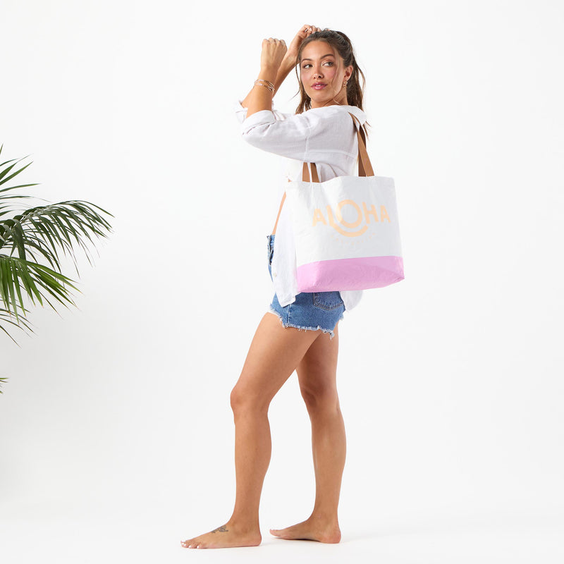 Reversible Tote | Plumeria Lei