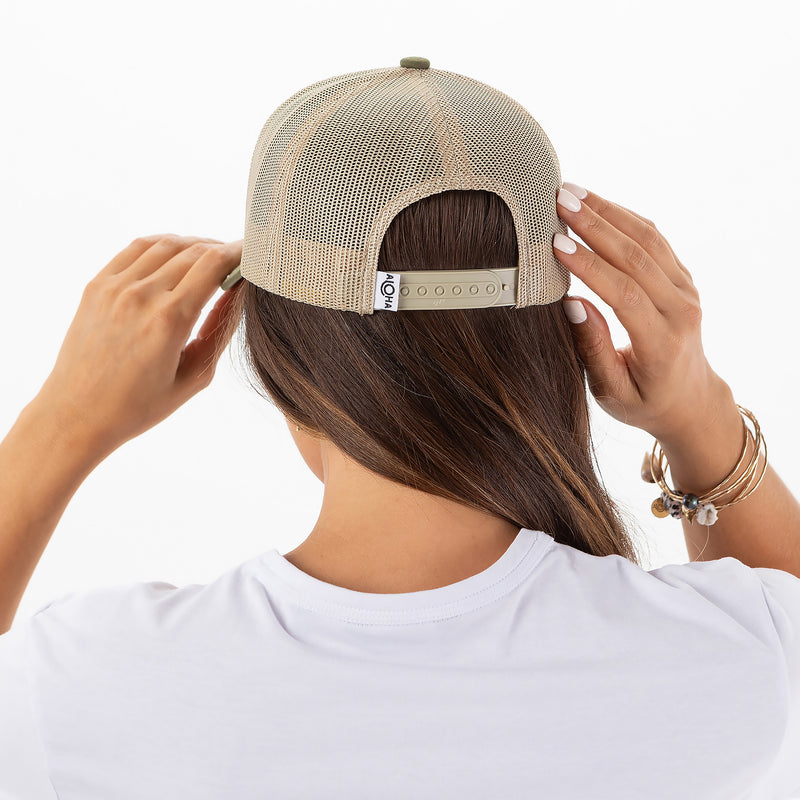 Retro Trucker Hat | Vintage ALOHA Logo