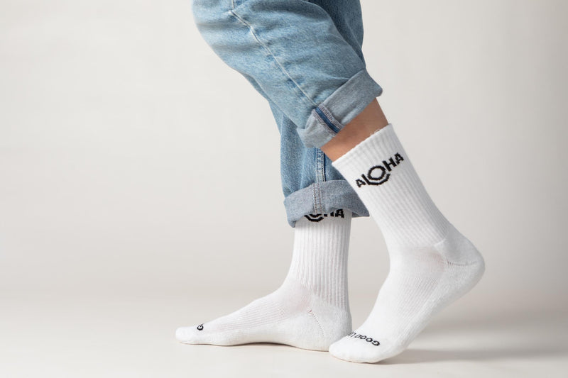 Crew Socks | ALOHA Logo