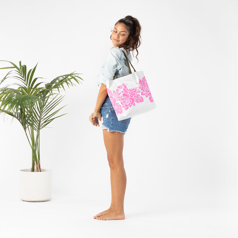 Reversible Tote | Maui Lokelani Rose