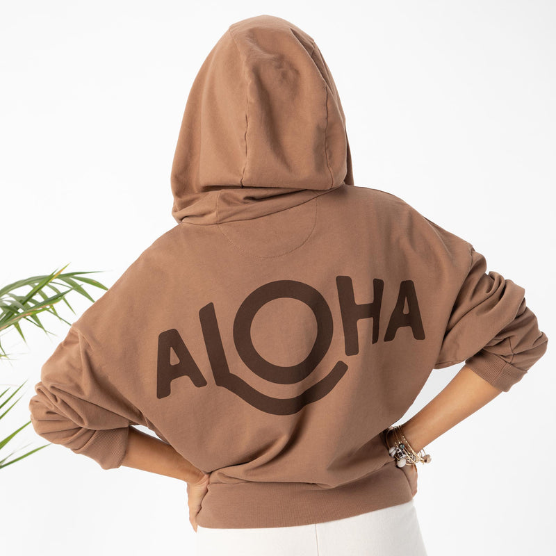 Travel Hoodie | Aloha Logo - Close-Up 6