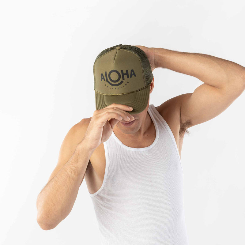 Trucker Hat | Aloha Logo - Close-Up 2